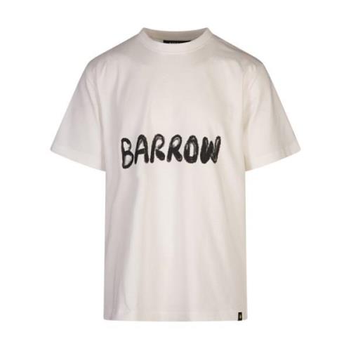 Barrow Graffiti Print Vit T-shirt White, Herr