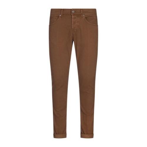 Dondup Brun Skinny Fit Five-Pocket Byxor Brown, Herr