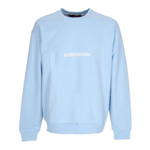 Acupuncture Lätt Crewneck Tröja Babyblå Blue, Herr