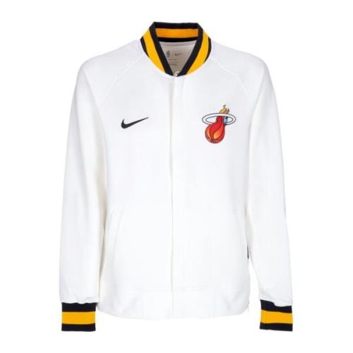 Nike Miami Heat Lätt Sweatshirt Jacka White, Herr