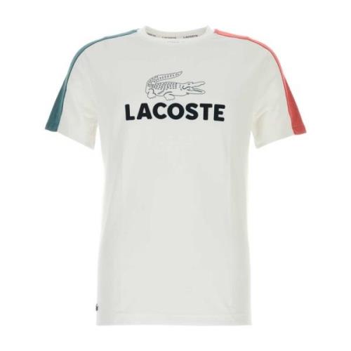 Lacoste Polyester Vit T-shirt White, Herr