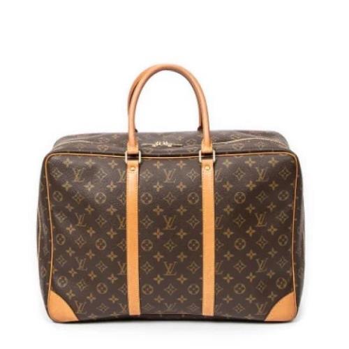 Louis Vuitton Vintage Pre-owned Belagd canvas handvskor Brown, Dam