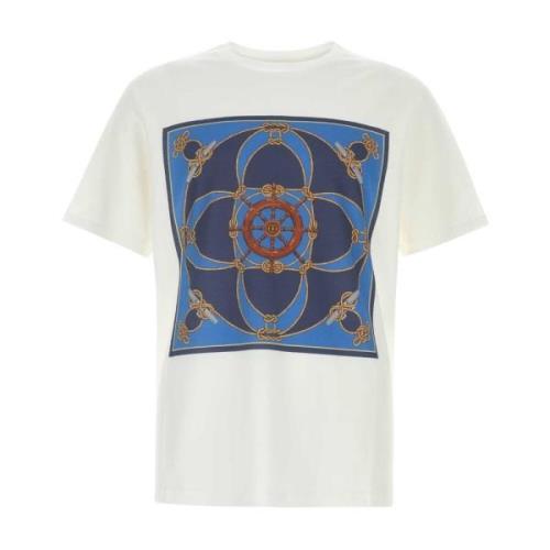 Bally Klassisk Vit Bomull T-shirt White, Herr