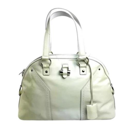 Yves Saint Laurent Vintage Pre-owned Laeder handvskor White, Dam