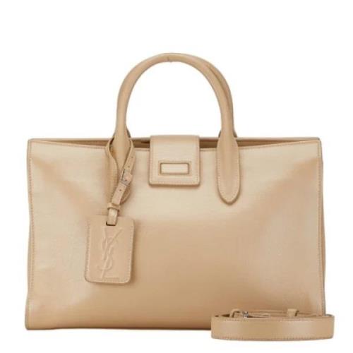 Yves Saint Laurent Vintage Pre-owned Laeder handvskor Beige, Dam