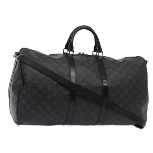 Louis Vuitton Vintage Pre-owned Canvas resvskor Black, Dam