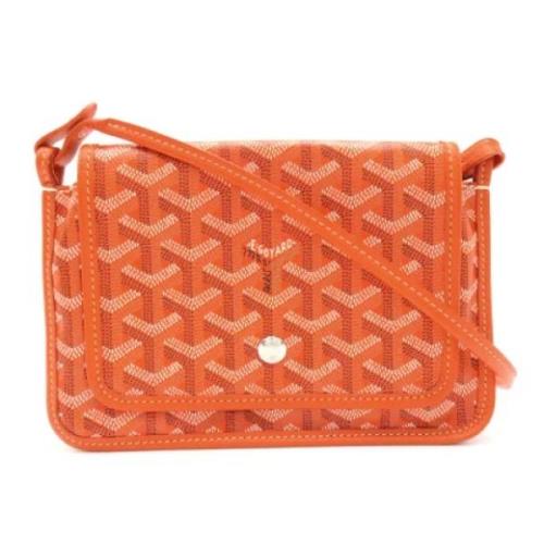 Goyard Vintage Pre-owned Tyg axelremsvskor Orange, Dam