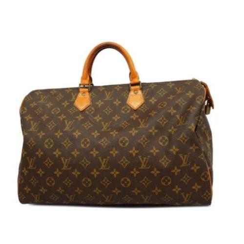 Louis Vuitton Vintage Pre-owned Tyg louis-vuitton-vskor Brown, Dam