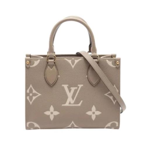 Louis Vuitton Vintage Pre-owned Tyg louis-vuitton-vskor Beige, Dam