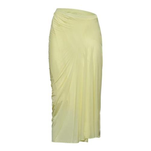 Dries Van Noten Stiliga Kjolar Kollektion Yellow, Dam