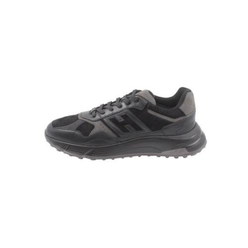 Hogan Svarta Sneakers med Sidodetalj H Black, Herr