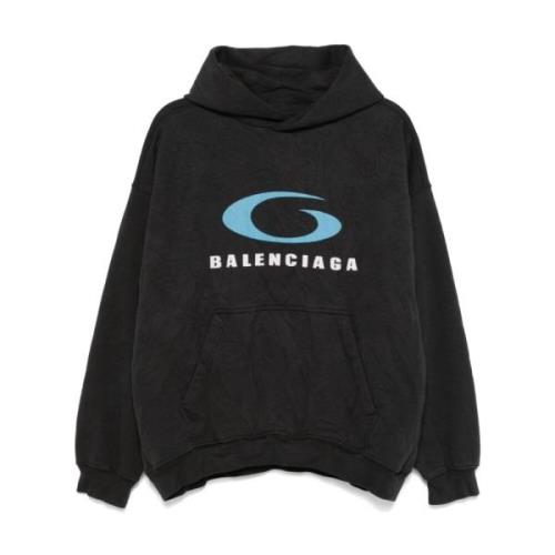 Balenciaga Svarta Tröjor för Män Black, Herr