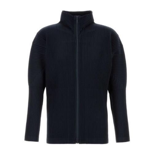 Issey Miyake Midnight Blue Polyester Sweatshirt Blue, Herr