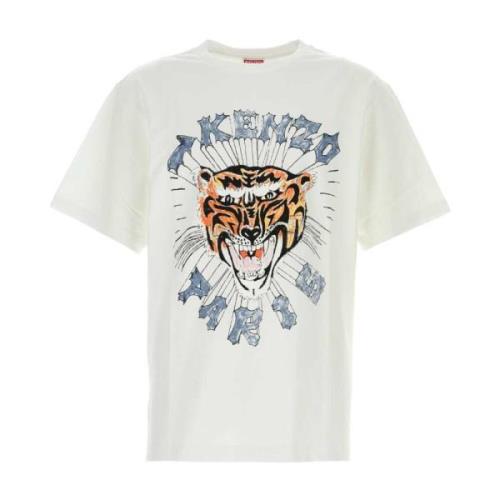 Kenzo Oversize Vit Bomull T-shirt White, Herr