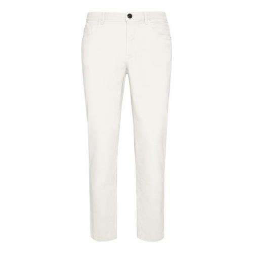 Boggi Milano Jeans i stretchsammet White, Herr