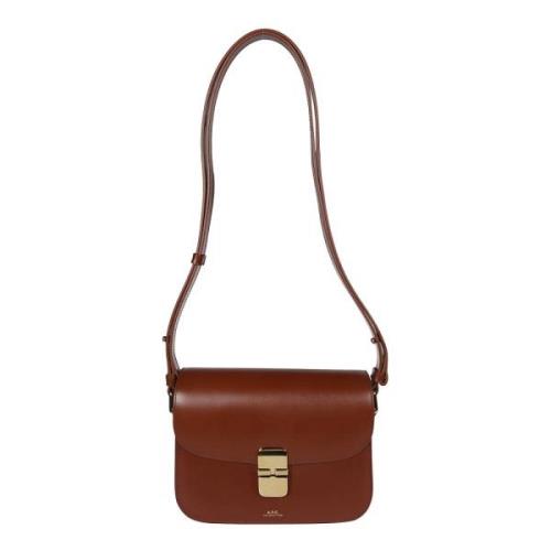 A.p.c. Liten Grace Väska Brown, Dam