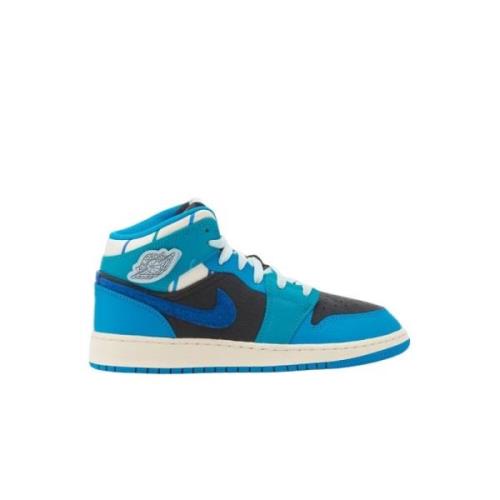 Jordan Mid Sneaker Skola Blue, Herr