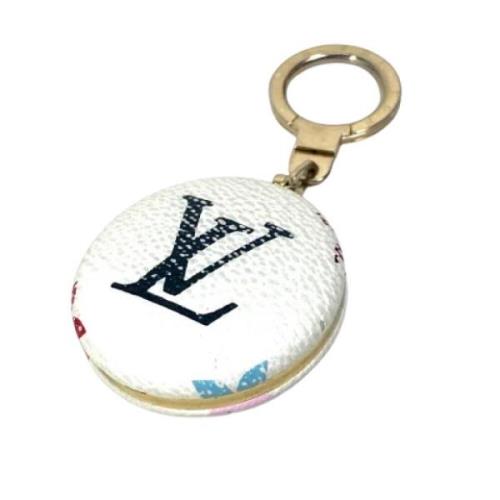 Louis Vuitton Vintage Pre-owned Tyg nyckelhllare White, Dam