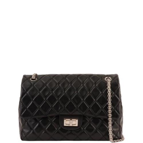 Chanel Vintage Pre-owned Tyg axelremsvskor Black, Dam