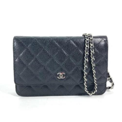 Chanel Vintage Pre-owned Laeder plnbcker Black, Dam