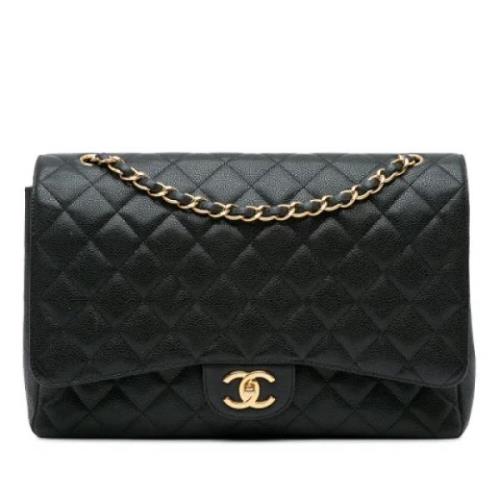 Chanel Vintage Pre-owned Laeder axelremsvskor Black, Dam