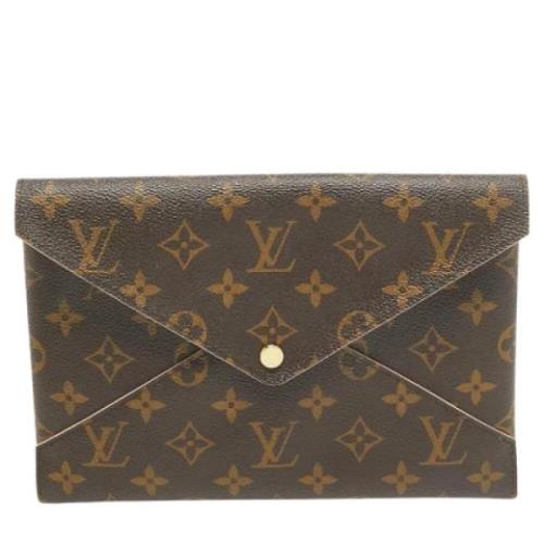 Louis Vuitton Vintage Pre-owned Canvas kuvertvskor Brown, Dam