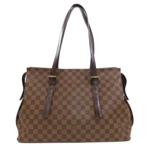 Louis Vuitton Vintage Pre-owned Canvas louis-vuitton-vskor Brown, Dam