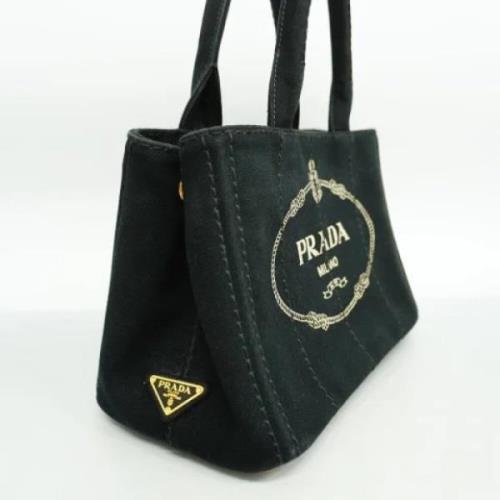 Prada Vintage Pre-owned Canvas prada-vskor Black, Dam