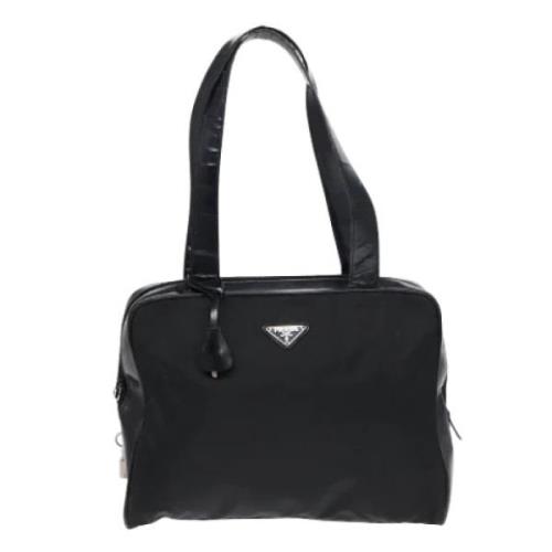 Prada Vintage Pre-owned Nylon totevskor Black, Dam