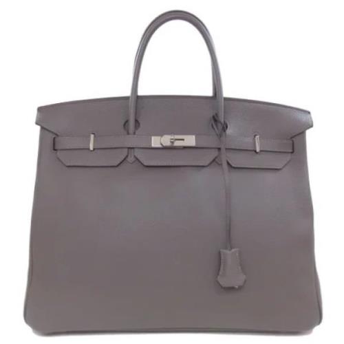 Hermès Vintage Pre-owned Laeder handvskor Gray, Dam