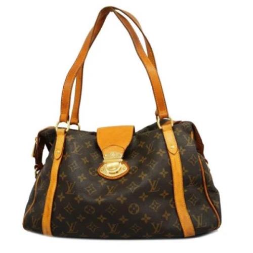 Louis Vuitton Vintage Pre-owned Tyg louis-vuitton-vskor Brown, Dam