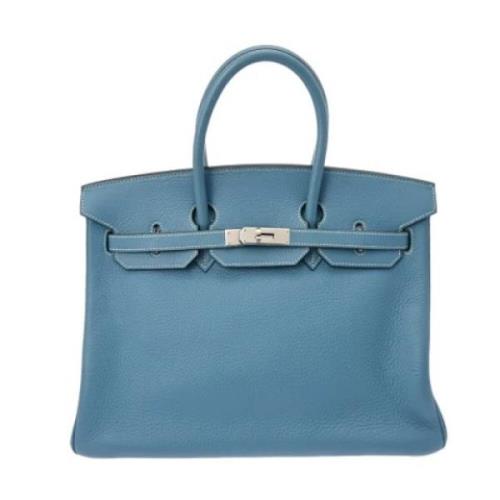 Hermès Vintage Pre-owned Laeder handvskor Blue, Dam