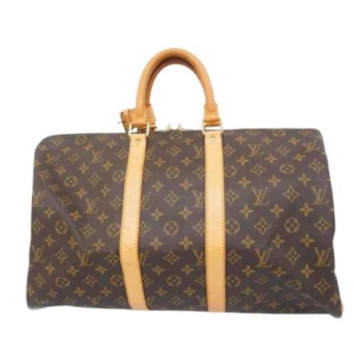 Louis Vuitton Vintage Pre-owned Tyg louis-vuitton-vskor Brown, Dam