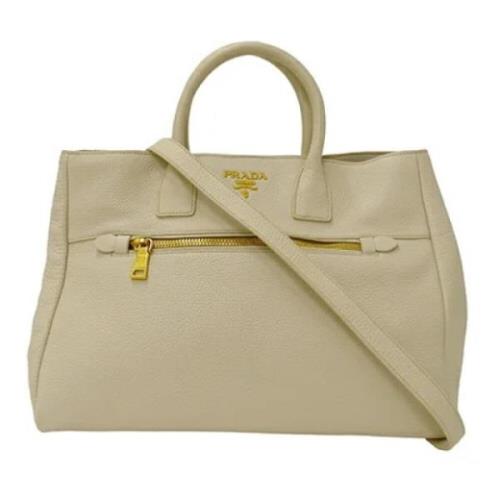 Prada Vintage Pre-owned Laeder prada-vskor Beige, Dam