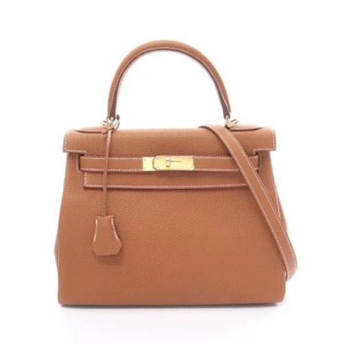 Hermès Vintage Pre-owned Laeder handvskor Brown, Dam