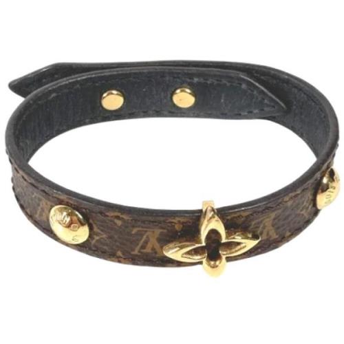 Louis Vuitton Vintage Pre-owned Tyg armband Brown, Dam