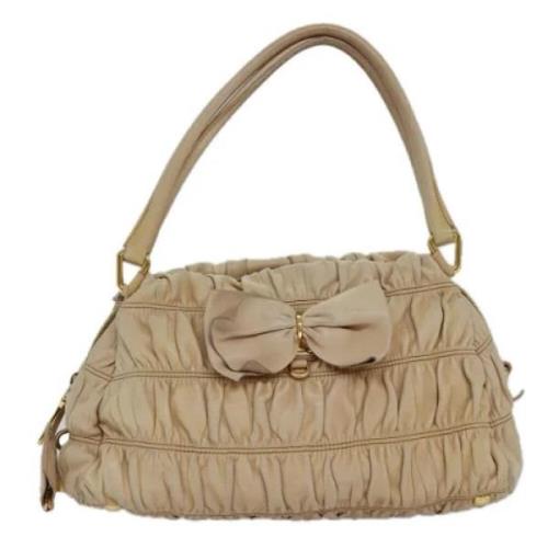 Prada Vintage Pre-owned Tyg prada-vskor Beige, Dam