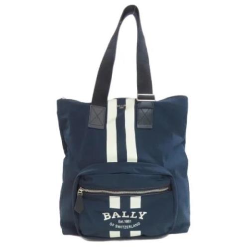 Bally Pre-owned Pre-owned Nylon totevskor Blue, Dam