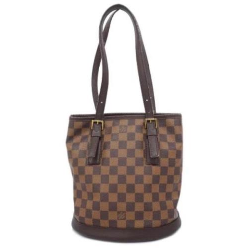 Louis Vuitton Vintage Pre-owned Tyg louis-vuitton-vskor Brown, Dam