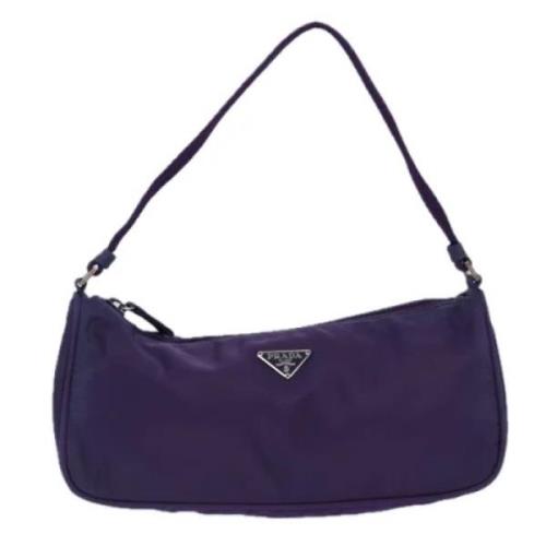 Prada Vintage Pre-owned Tyg kuvertvskor Purple, Dam