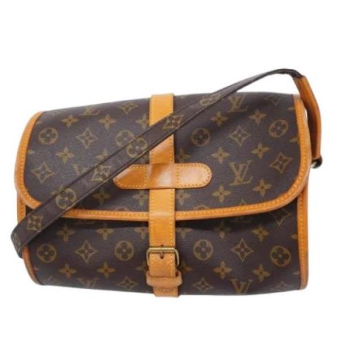 Louis Vuitton Vintage Pre-owned Tyg louis-vuitton-vskor Brown, Dam