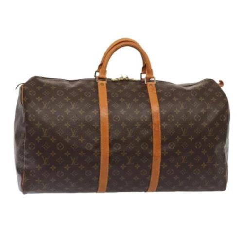 Louis Vuitton Vintage Pre-owned Canvas handvskor Brown, Dam