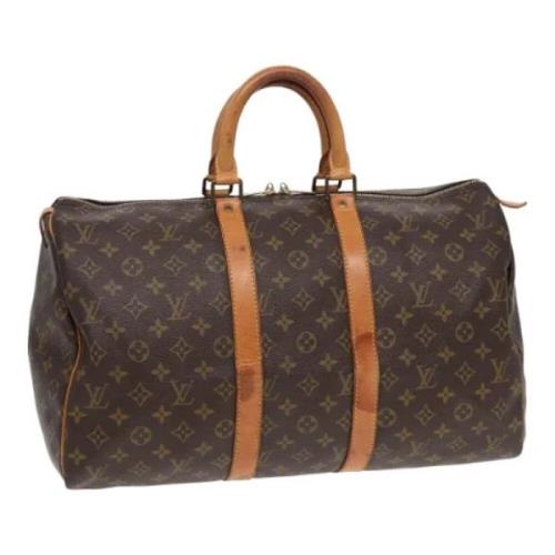 Louis Vuitton Vintage Pre-owned Canvas handvskor Brown, Dam