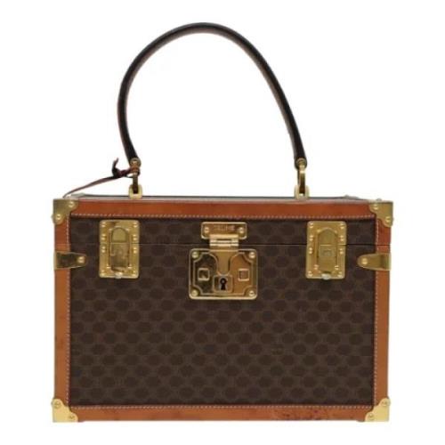 Celine Vintage Pre-owned Laeder handvskor Brown, Dam