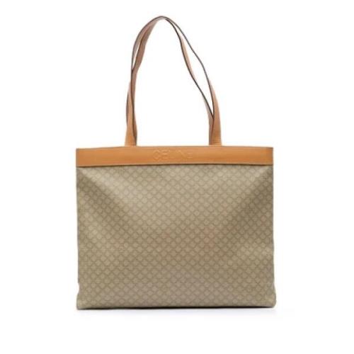 Celine Vintage Pre-owned Tyg totevskor Beige, Dam