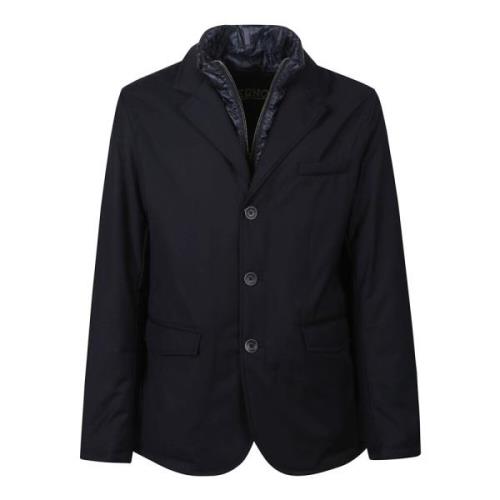 Herno Quiltad Dunblazer Jacka Blue, Herr