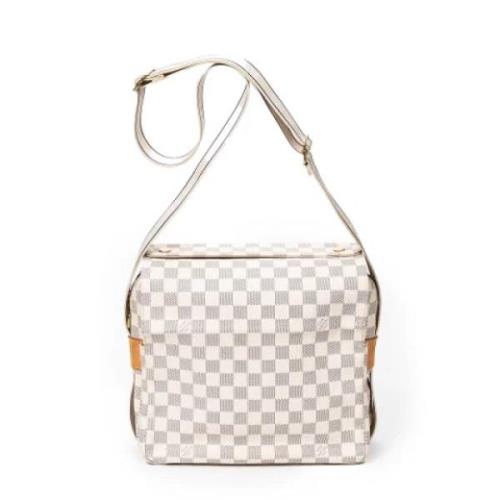 Louis Vuitton Vintage Pre-owned Belagd canvas axelremsvskor White, Dam