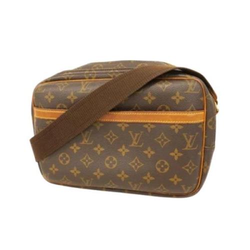 Louis Vuitton Vintage Pre-owned Tyg louis-vuitton-vskor Brown, Dam