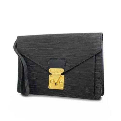 Louis Vuitton Vintage Pre-owned Tyg louis-vuitton-vskor Black, Dam