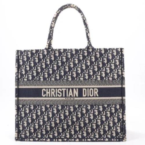 Dior Vintage Pre-owned Canvas handvskor Blue, Dam